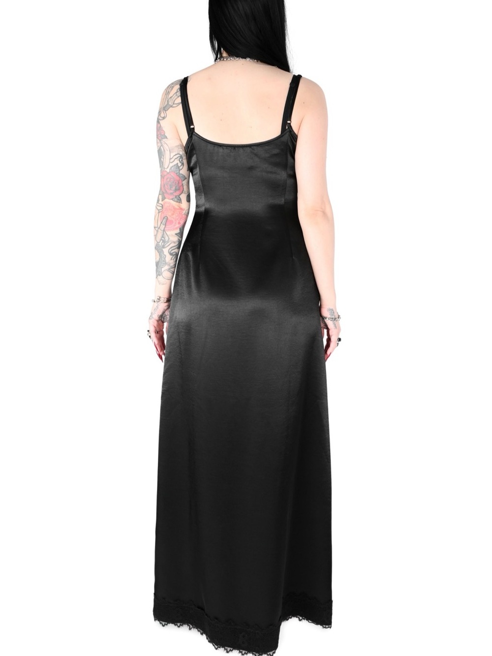 Foxblood Sasha Satin Maxi Slip Dress - Picture 3 of 10